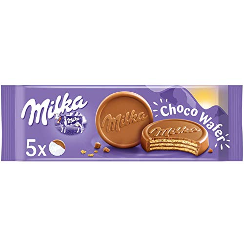 Milka Choco Wafer | Waffle with Cocoa Cream Filling Wrapped in Alpine Milk Chocolate | 150 g | Milka | Germany