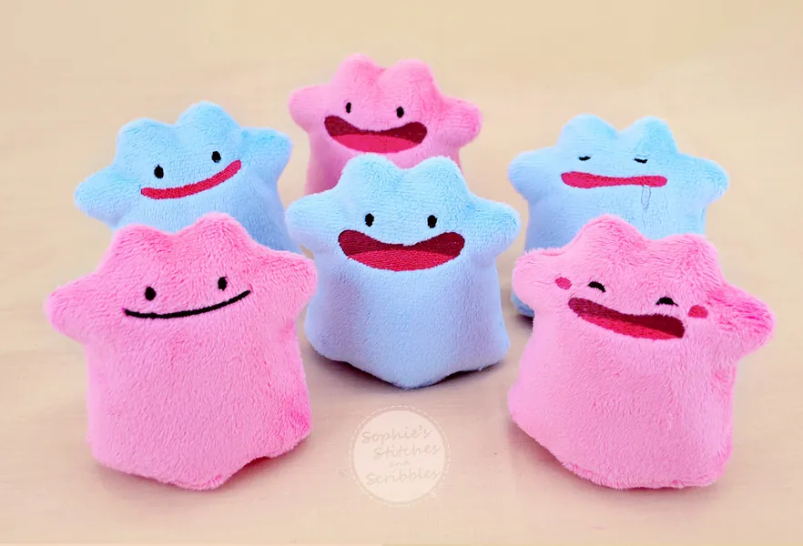 Ditto Stuffed Animal Doll Plushie