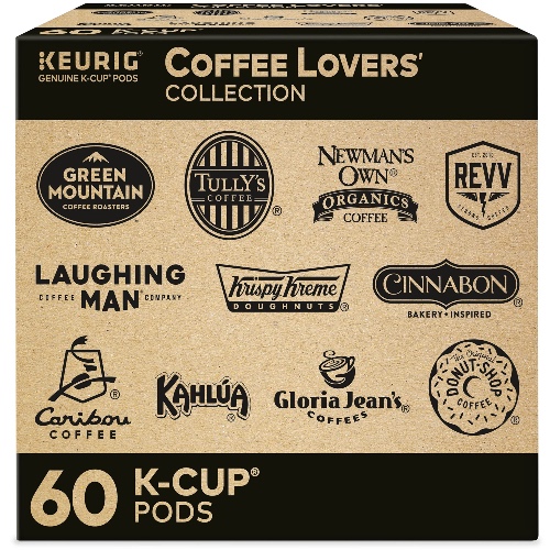 Keurig Coffee Lovers Collection Variety Pack, Single-Serve Coffee K-Cup Pods Sampler, 60 Count - Breakfast Blend 60 Count (Pack of 1)