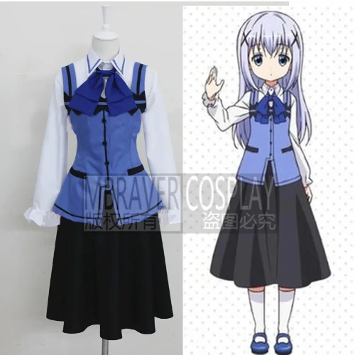67.36US $ 11% OFF|Is The Order A Rabbit? Cosplay Gochumon Wa Usagi Desu Ka? Gochiusa Chino Kafuu Cosplay Costume - Cosplay Costumes - AliExpress