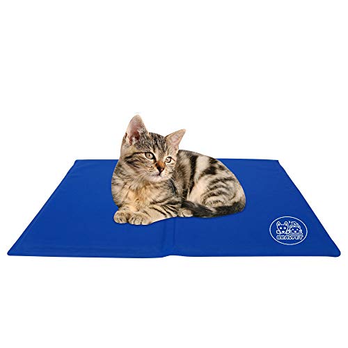Bravpet Pet Cooling Mat Pet Self cooling pad mat beds mats Comfort for Cats and Dogs (Medium) - Medium