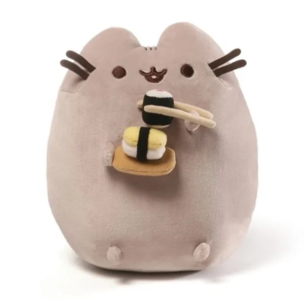 GUND Pusheen Snackables Sushi Chopsticks Plush Stuffed Animal Cat, 9.5"