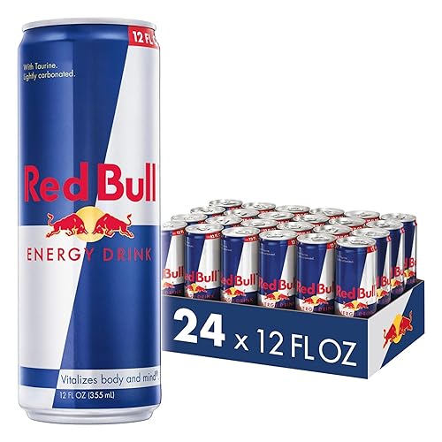 Red Bull Energy Drink with 114mg Caffeine plus Taurine & B Vitamins, 12 Fl Oz, Pack of 24 Cans - Red Bull - 12 oz., 24pk, (1x24)