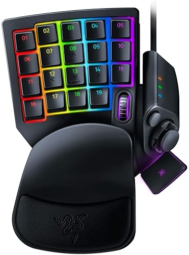 Razer Tartarus Pro Gaming Keypad: Analog-Optical Key Switches - Rapid Trigger - Adjustable Actuation - 32 Programmable Keys - Customizable Macros - Chroma RGB Lighting - Classic Black - Classic Black - Tartarus Pro - Optical Switches - Keypad