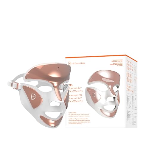 Dr. Dennis Gross DRx SpectraLite Dpl FaceWare Pro: Smooths Full Face Fine Lines and Wrinkles, Firms Skin, Prevents Acne Flare-Ups, and Reduces Redness and Irritation (White) - White FaceWare