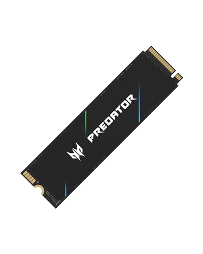 acer Predator GM7000 4TB M.2 SSD 2280 NVMe Gen4 Internal Gaming SSD, Compatible with PS5 Up to 7400MB/s - BL.9BWWR.107 - 4TB