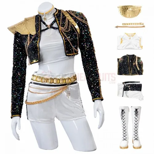 KPOP Demon Hunters Cosplay Costumes Rumi Suits Top Level