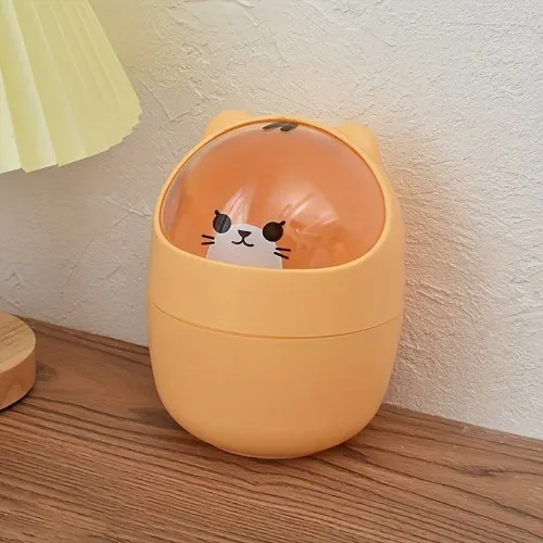 Cute bin cat