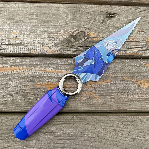 Go Volume No 1 Knife Jett Kunai Life Size Blunt Metal Replica | Jett Knife Only