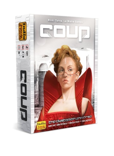 Indie Boards and Cards | Coup | Card Game | Ages 9+ | 2-6 Players | 15 Minute Playing Time