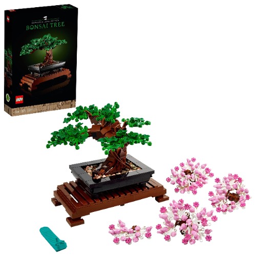 LEGO 10281 Icons Bonsai Tree Set for Adults, Home Décor DIY Projects, Relaxing Creative Activity Gift Idea, Botanical Collection