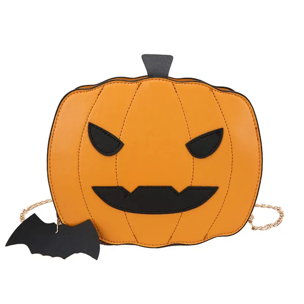 Kuang Women Pumpkin Shoulder Bag Novelty Devil Crossbody Purse Fashion Halloween Trick or Treat Purses and Handbags for Girls