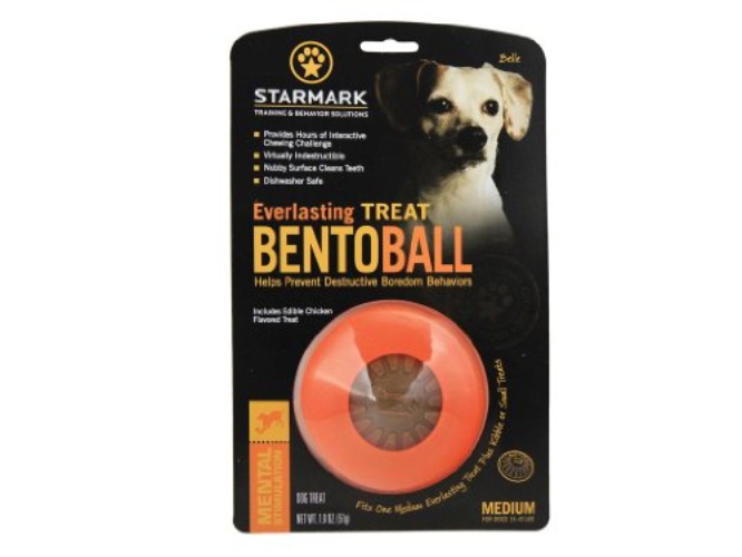 Starmark Everlasting Treat Bento Ball Tough Dog Chew Toy Medium - Medium