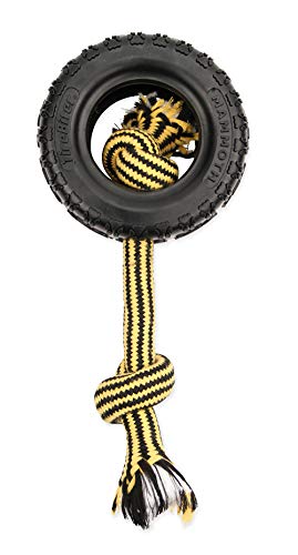 Mammoth Pet Products 43735010: TireBiter II with Rope Dog Toy, 5In - Medium 5” - Tire w/Cotton-Poly Rope