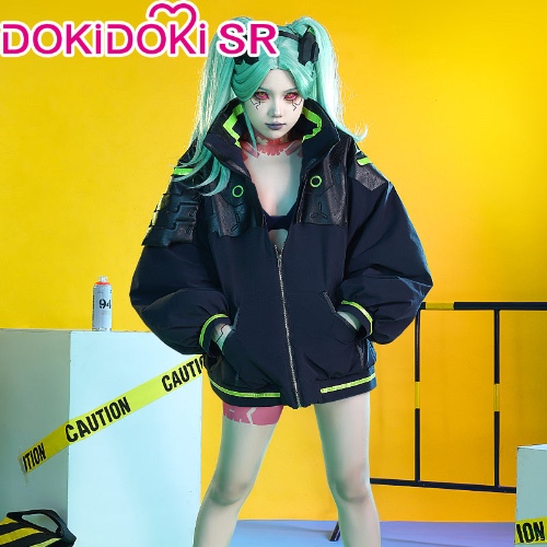 【Ready For Ship】【Size S-2XL】DokiDoki-SR Game Anime Cyberpunk: Edgerunners Cosplay Costume Rebecca | M