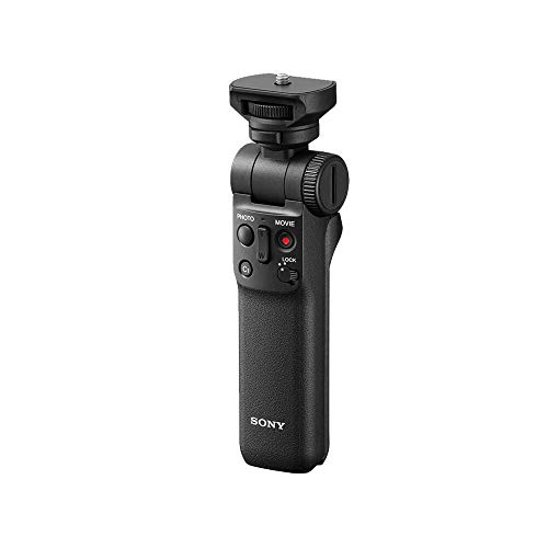 Sony GP-VPT2BT Handgrip (for Selfies and Vlogging, Can Also be Used As a Tripod, Compatible with Select Alpha and Cyber-Shot Cameras from Sony) Black - Handgrip