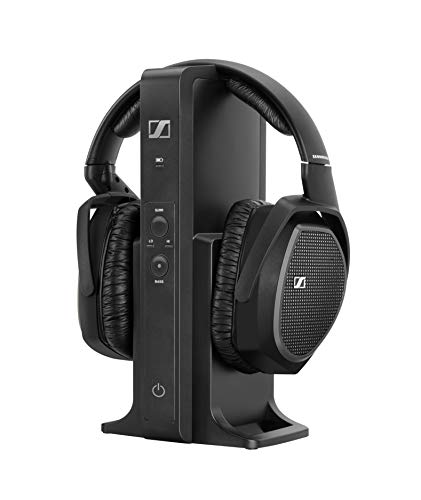 Sennheiser RS 175 RF Wireless Headphone System for TV Listening with Bass Boost and Surround Sound Modes,Black - RS 175 RF Headset with Charger