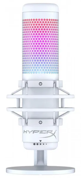 HyperX QuadCast S RGB USB Condenser Microphone - White