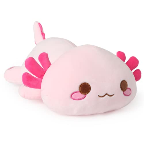 Onsoyours Cute Axolotl Plush, Soft Stuffed Animal Salamander Plush Pillow, Kawaii Plush Toy for Kids (Pink Axolotl A, 13") - Pink - 13''
