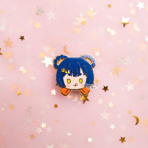 Genshin Impact Keqing & Xiangling Hard Enamel Pin - Xiangling / [B Grade] / Locking Clasps