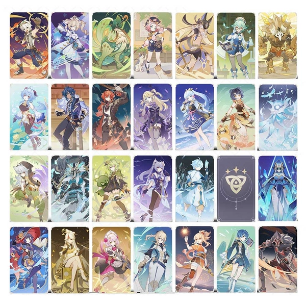 Genshin Impact Genius Invokation Dice Genshin TCG Cards - 70 Character Cards