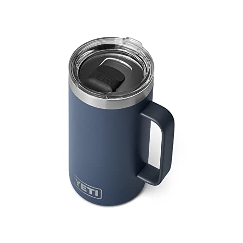 YETI Rambler 24 oz Mug, Vacuum Insulated, Stainless Steel with MagSlider Lid - Navy