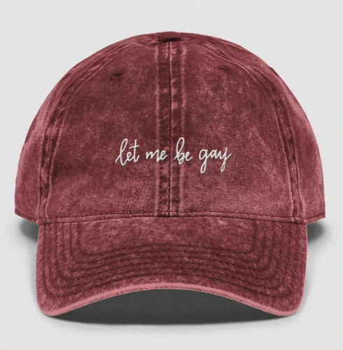 let me be gay hat