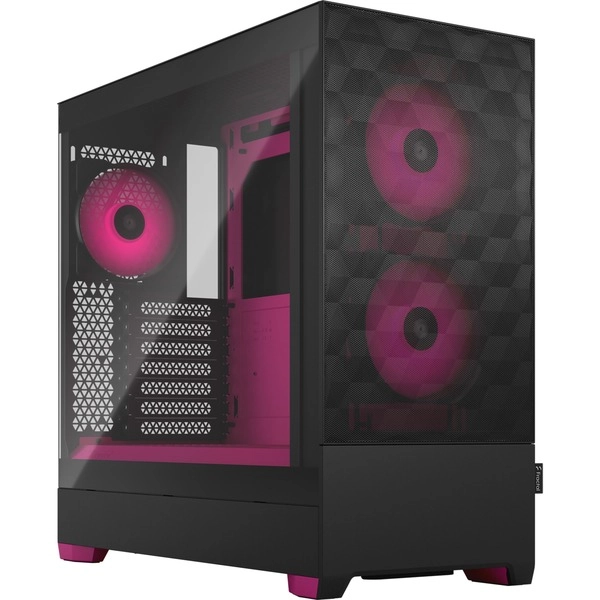 Pop Air RGB Magenta Core TG Clear Tint midi tower behuizing