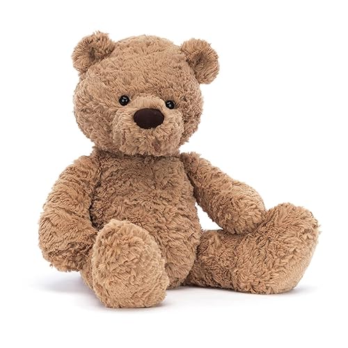 Jellycat Bumbly Bear Stuffed Animal, Medium 16.5 inches - Teddy Bear Plush Toy - Classic Children's Gift - Medium - 17"