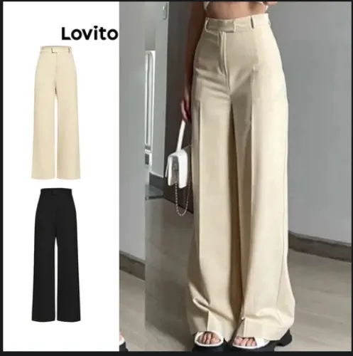 Lovito Women Pocket Pants