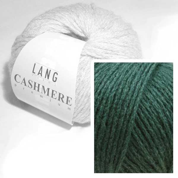 Lang Yarns - CASHMERE PREMIUM - Farbe 0018 Dunkel Grün - 100% Kaschmirwolle (25 Gramm – 1 Knäuel)