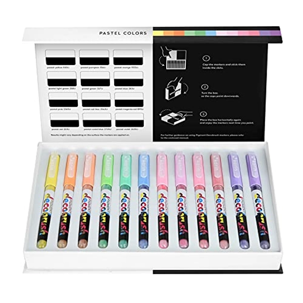 KARIN PIGMENT decobrush Pastel Colors Collection, 29C7, 12 Stück (1er Pack)