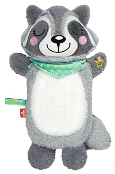 moses. Kleine Kuschelhelden Wärmflasche Waschbär, Wärmeflasche mit Überzug, kuscheliger Wärmflaschenbezug im süßen Waschbär Design, abnehmbare und waschbare Bettflasche für Babys und Kinder