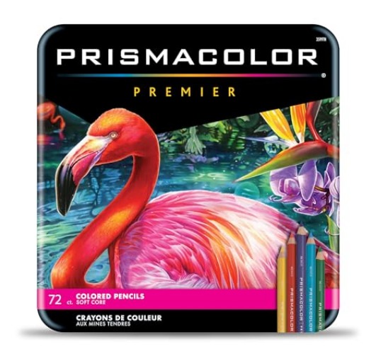 Prismacolor Colored Pencils, Premier Soft Core Pencils, Assorted, 72 Count - 72 Count (Pack of 1) - Assorted