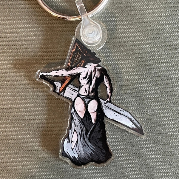 Pyramid Head Spicy Buns Keychain