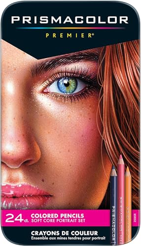 Prismacolor Premier Colored Pencils, Portrait Set, Soft Core, 24 Pack - 24-count - Portrait