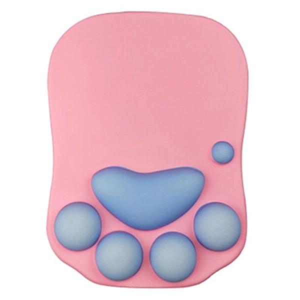 Cat Paw Mouse Pad Wrist Rest Paw Print Mouse Pad with Wrist Support Cat Lover Gifts - Purple