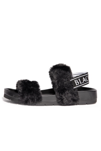 Esme - Staple Faux Fur Slides | W8.5