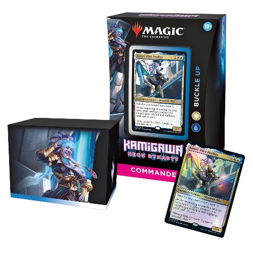 Magic The Gathering Kamigawa: Neon Dynasty Commander Deck – Buckle Up (White-Blue) - Retail Packaging