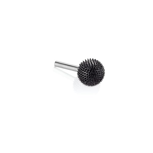 Kutzall Extreme Sphere Rotary Burr 1⁄4" Shaft, Very Coarse - Woodworking Attachment for Bosch, DeWalt, Milwaukee Tools. Abrasive Tungsten Carbide, 1" (25.4mm) Head Diameter, SX-1C - Extreme - Very Coarse - Head Diameter: 1", Head Length: 1"