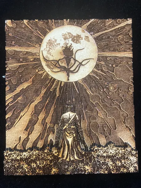 Bloodborne Wood Engraving: The Moon Presence