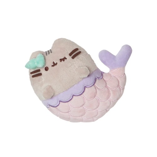 Aurora World - Aurora, 61516, Zeemeermin Pusheen klein, milieuvriendelijk pluche dier, roze & paars, roze & paars