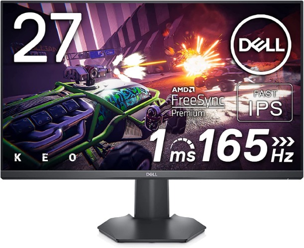 Dell G2722HS IPS 27 Inch 165Hz Gaming Monitor - (FHD) Full HD 1920 x 1080p, LED LCD Display, AMD FreeSync Premium and NVIDIA G-Sync Compatible, HDMI, DisplayPort, Thin Bezel - Black - 27 Inches G2722HS