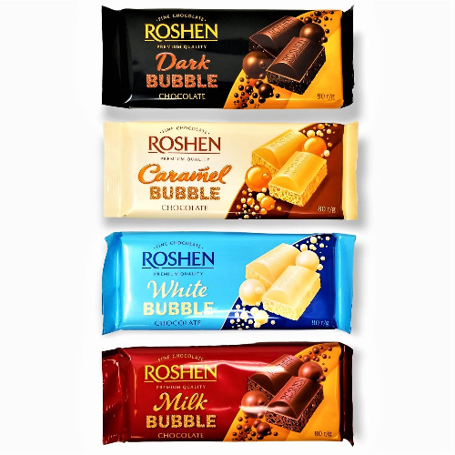 Roshen Variety - Dark, Milk, Caramel, White