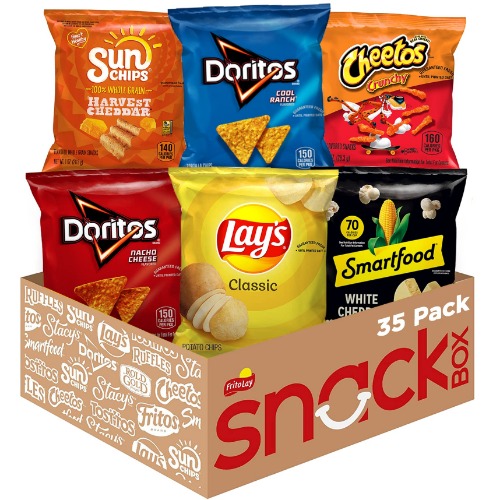 Frito-Lay Snacks Variety Pack 35, Classic Mix, 1 Count - Classic Mix 35 Count (Pack of 1)