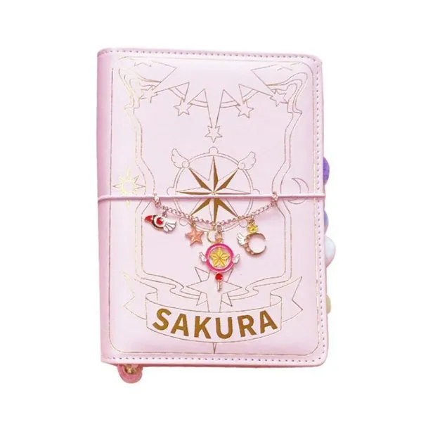 Warmtwinl Cardcaptor Sakura KINOMOTO SAKURA Pink Girls' Notebook Writing Book Cute Tickler