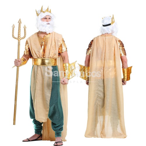 【In Stock】Halloween Cosplay King of Atlantis Cosplay Costume - M