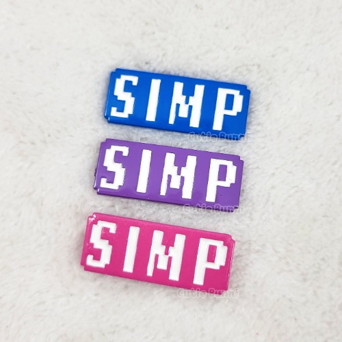 Simp Mini Enamel Pin - Purple