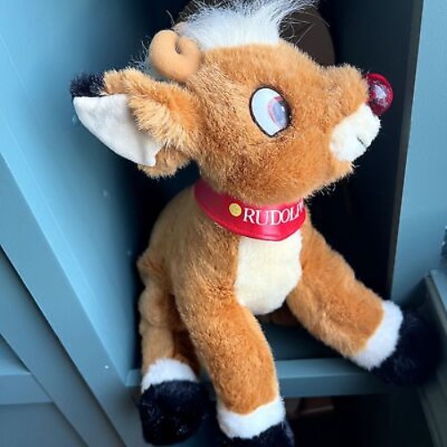 Rudolph The Reindeer Plush 1998 Musical Light-Up Nose-Rudolph Co.  | eBay