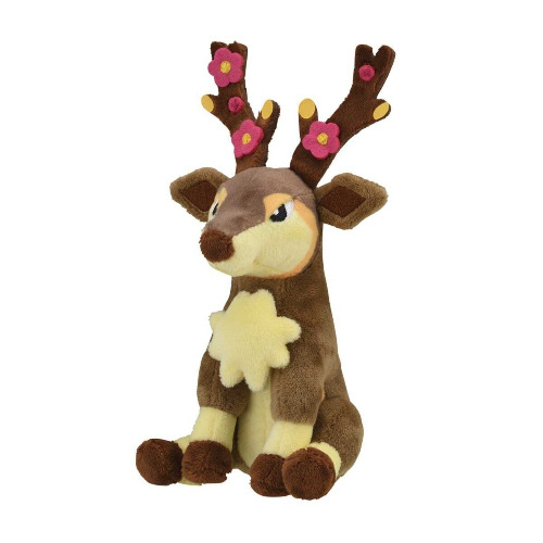 Pokemon Sawsbuck Spring Form Sitting Cuties Plüschtier 18 cm